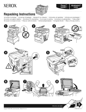 Xerox 8560MFP Instructions for Repacking the Product