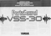 Yamaha VSS-30 Owner's Manual (image)