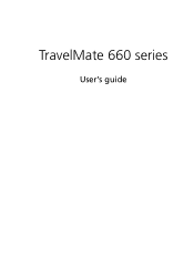 Acer TravelMate 660 Travelmate 660 User Guide