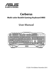 Asus Cerberus Keyboard MKII User Manual for Cerberus MKII Keyboard