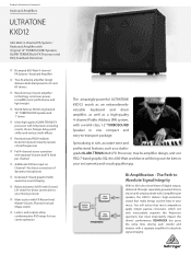 Behringer KXD12 Product Information Document