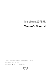 Dell Inspiron 15 3537 Inspiron 15 3537 Owner's Manual