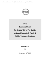 Dell Latitude E5540 Dell  Reimage Guide