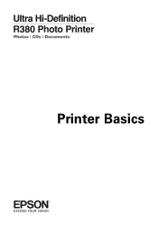 Epson R380 Printer Basics