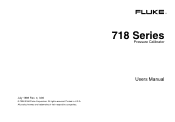 Fluke 718-1G Fluke 718 Users Manual