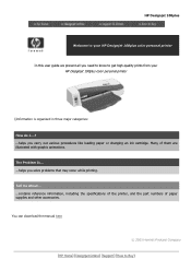 HP Designjet 100plus HP Designjet 100 Plus Printer - Users Guide