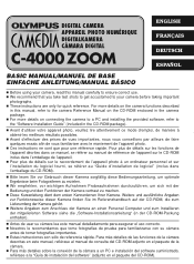 Olympus C-4000 C-4000 Zoom Basic Manual (1.1 MB)