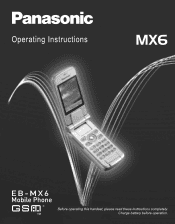 Panasonic MX6 User Manual