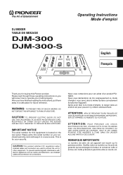 Pioneer DJM-300S Operating Instructions