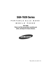 Samsung SGH-T639 User Manual (ENGLISH)