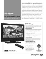 ViewSonic N4060w N4060w PDF Spec Sheet