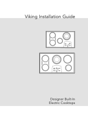 Viking DETU2004BBK Installation Instructions