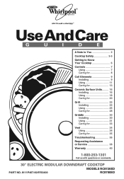 Whirlpool RC8700EDB Use and Care Guide