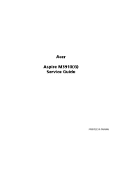 Acer Aspire M3910 Service Guide