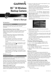 Garmin BC 30 Wireless Backup Camera Owner s Manual