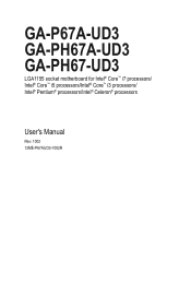 Gigabyte GA-PH67-UD3 Manual