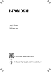 Gigabyte H470M DS3H User Manual