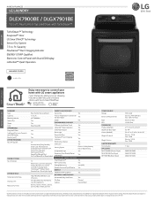 LG DLEX7900BE Specification
