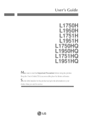 LG L1950H User Guide