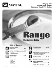 Maytag MGR6751BDS Use and Care Guide