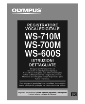Olympus WS-600S WS-710M Instruzioni Dettagliatte (Portugu鱩