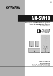 Yamaha NX-SW10 Owner's Manual