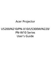 Acer U5200 User Manual