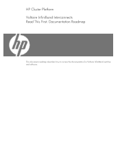 HP 409366-B21 Voltaire InfiniBand Interconnects - Read This First Documentation Roadmap