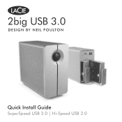 Lacie 2big USB 3.0 Quick Install Guide