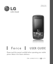 LG LG370 Blue Owner's Manual