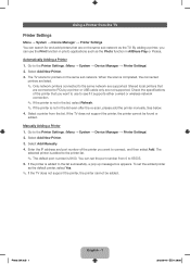 Samsung UN55ES7550F Printer Guide User Manual Ver.1.0 (English, French, Spanish)