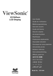 ViewSonic VX1945 VX1945wm-3 User Guide, English