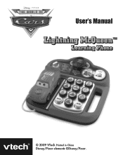 Vtech Lightning McQueen Learning Phone User Manual