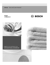 Bosch WTB86202UC Instructions for Use