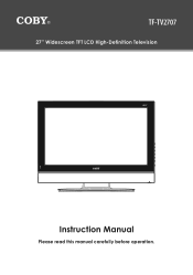 Coby TF-TV2707 Instruction Manual