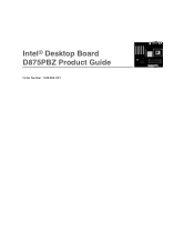 Intel D875PBZ Product Guide