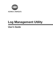 Konica Minolta magicolor 8650DN Log Management Utility User Guide