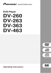Pioneer DV-363-K Owner's Manual