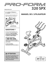 ProForm 320 Spx Bike Canadian French Manual