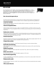 Sony RDP-XF300iP Marketing Specifications
