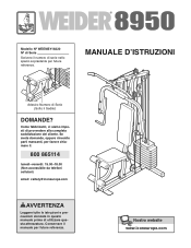 Weider 8950 Italian Manual