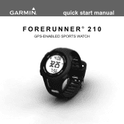 Garmin Forerunner 210 Quick Start Manual