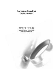 Harman Kardon AVR 145 Owners Manual