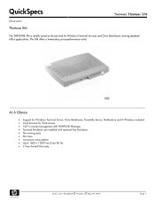 HP Neoware e370 Thintune XM - QuickSpecs