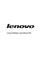 Lenovo Wireless Laser Mouse N70 Lenovo Wireless Laser Mouse N70 User Manual
