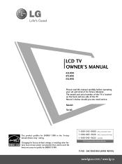 LG 47LH90 Owner's Manual (English)