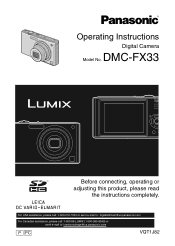 Panasonic DMC-FX33S Digital Still Camera