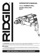 Ridgid R5011 Owners Manual