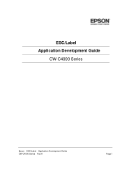 Epson ColorWorks CW-C4000 Application Development Guide - CW-C4000
