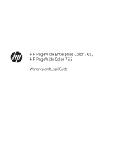 HP PageWide Color 755 Warranty and Legal Guide